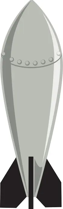 Vector image of cartoon bomb