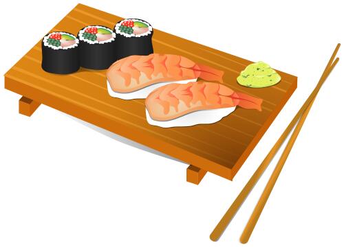 Sushi food vector illustration