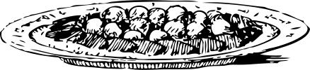 Fillets of beef vector drawing