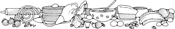 Vector image of baking a cake