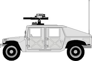 Vector graphics of military car