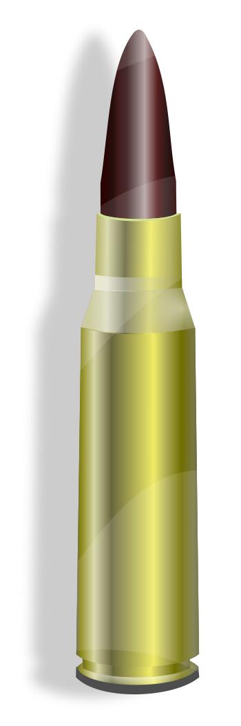 Vector graphics of bullet