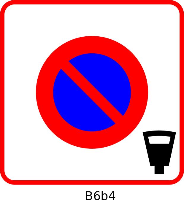 Restricted zone paid parking vector image
