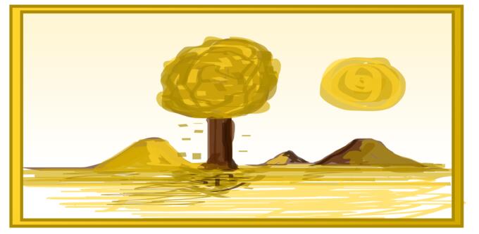 Fall landscape vector graphics