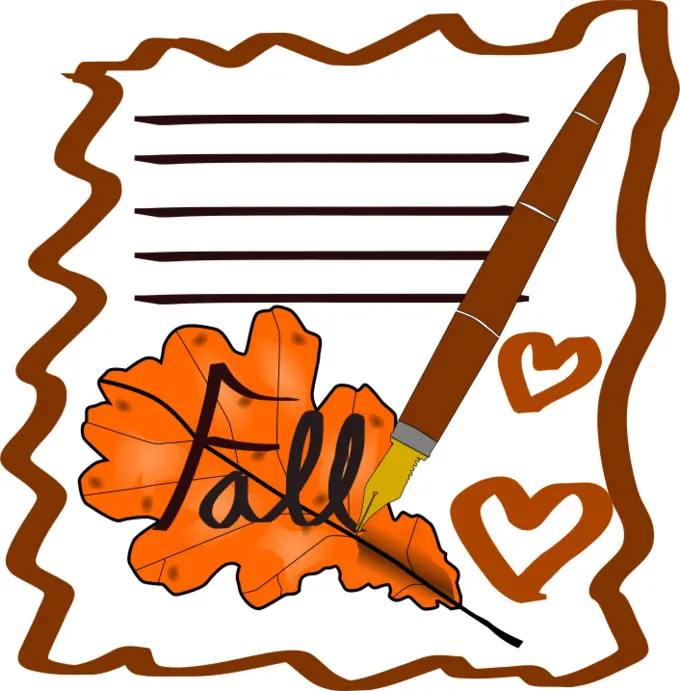 Fall paper note vector image