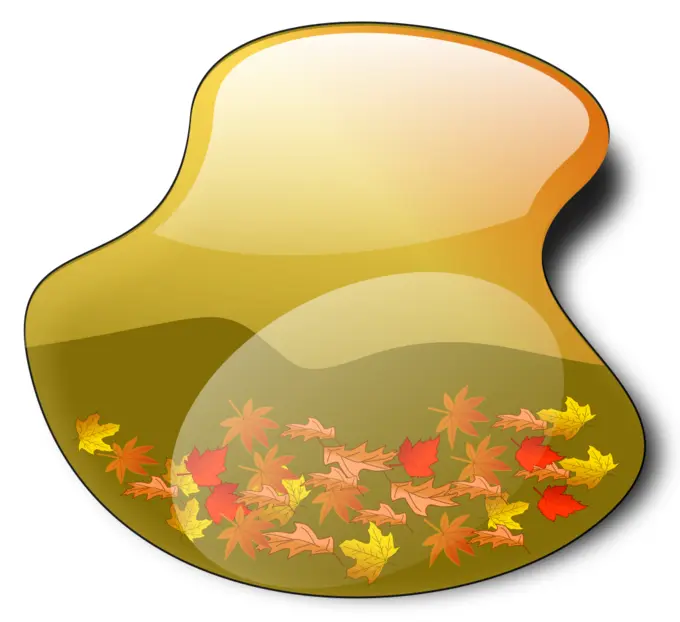 Fall landscape vector illustration