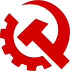 US communism party sign vector image