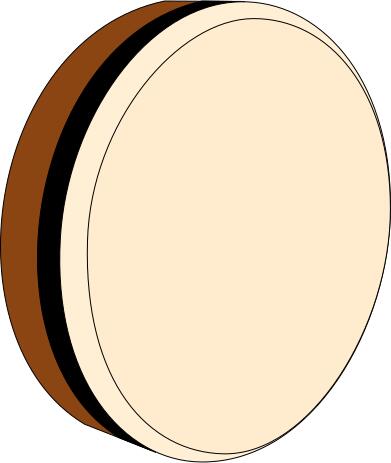 Bodhrán drum vector image