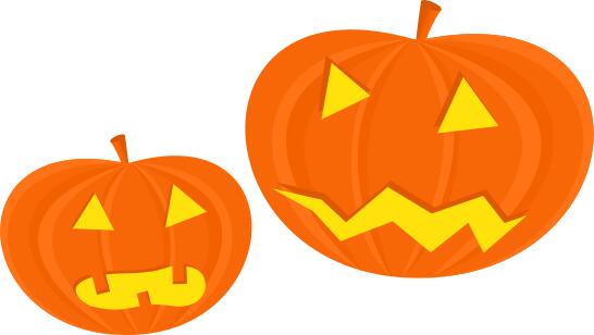 Halloween pumpkins vector clip art