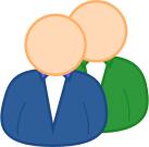 User group avatar vector drawing