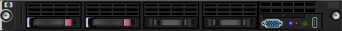 Computer server 1U vector image