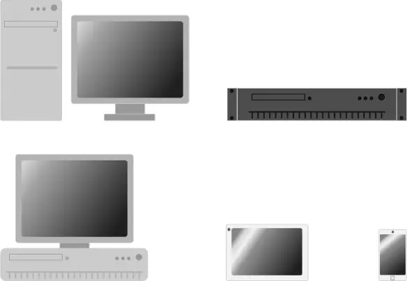 Online devices vector image