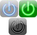 Turn off button vector image