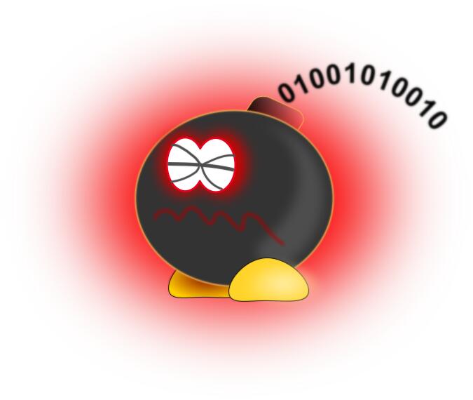 Logic bomb vector image