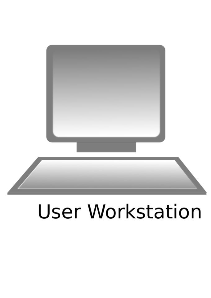 Personal computer icon vector clip art