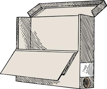 Vector image of a shelf