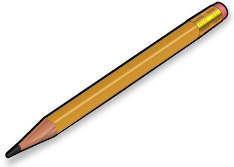 Vector image of a pencil