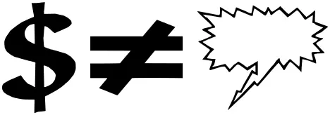 Dollar symbol vector clip art graphics