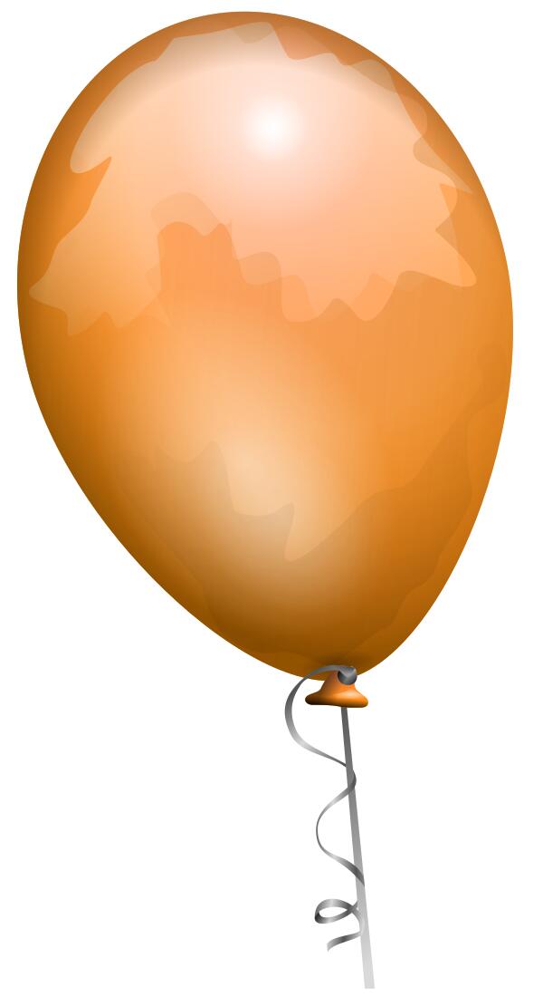 Orange balloon vector image