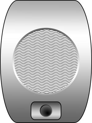 Drive-In cinema speaker vector image