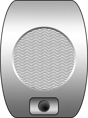 Drive-In cinema speaker vector image