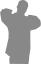 Silhouette vector illustration of rapper
