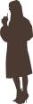 Party girl silhouette vector image