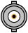 BNC female connector axis view vector image