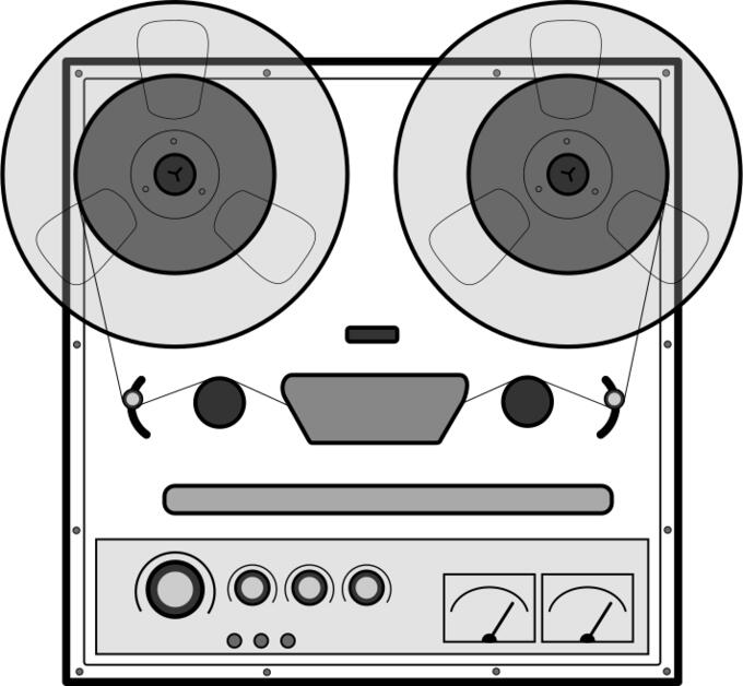 Tape recorder vector drawing