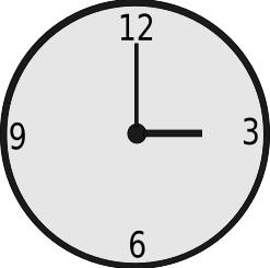 Round clock vector drawing