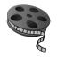 Roll of film vector drawing
