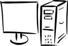 Vector drawing of PC