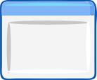 Computer window icon vector image