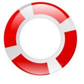 Life saving ring vector image