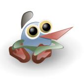 Cartoon frog vector image