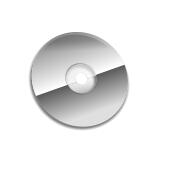 Vector clip art of grayscale compact disc