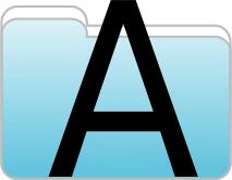 Text folder icon vector image