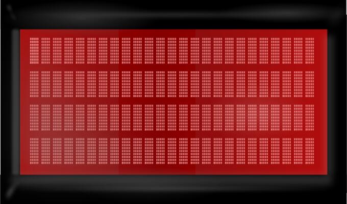 Red LCD monitor vector clip art