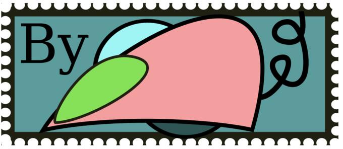 By Mouse postage stamp vector image