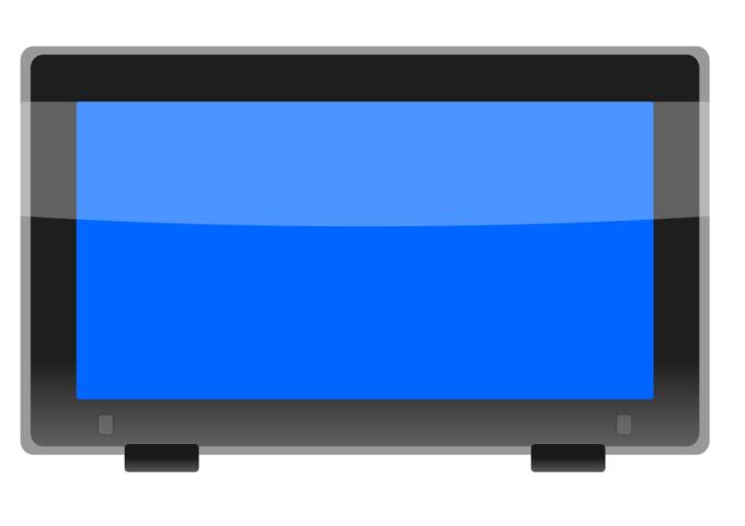 LCD widescreen monitor vector image