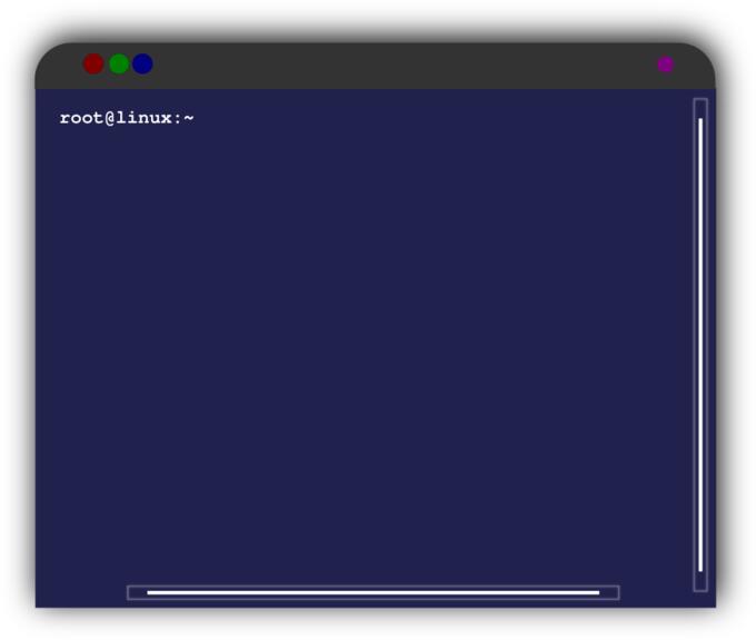 Linux terminal window vector illustration