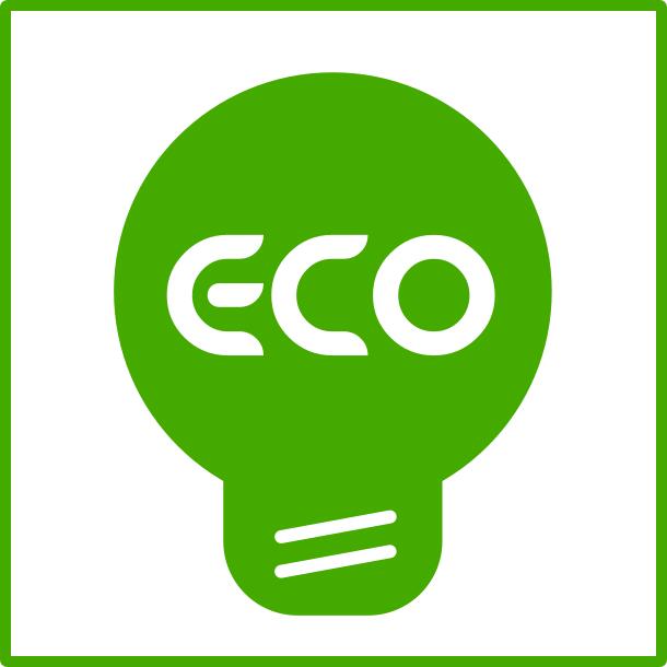 Eco bulb icon vector image