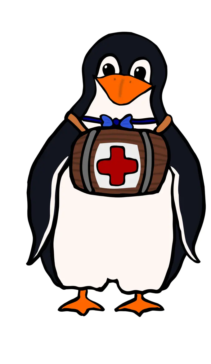 Vector image of a penguin