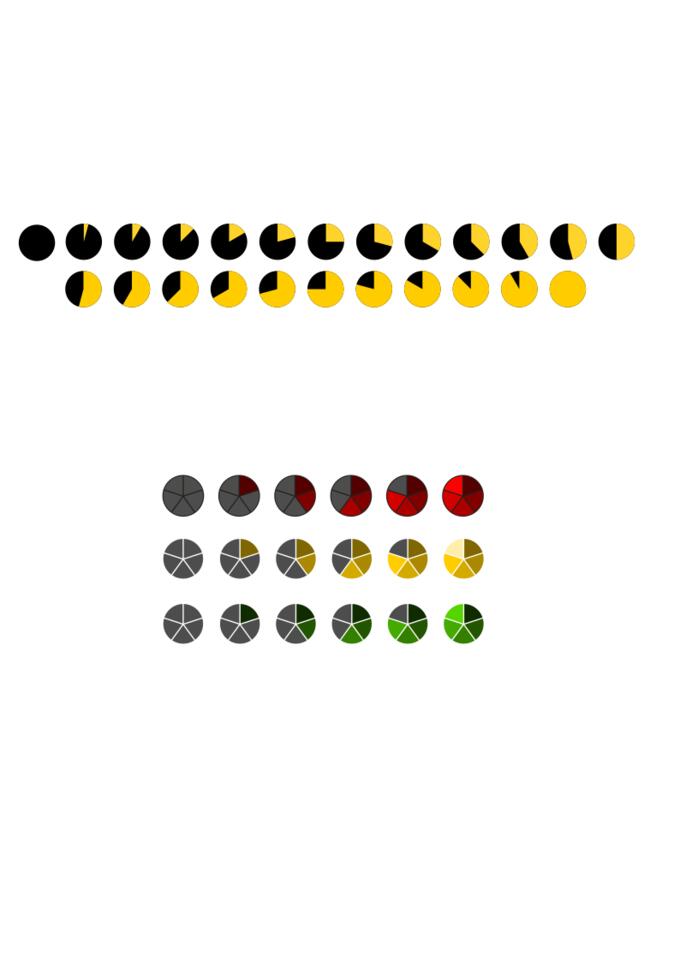 Selection of clocks with different times vector clip art