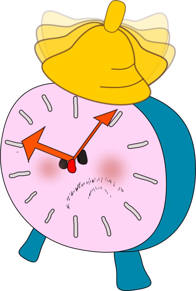 Cartoon alarm clock vector image