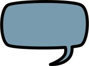 Color speech bubble vector image