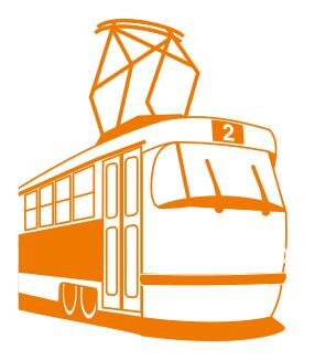 Tramway vector drawing