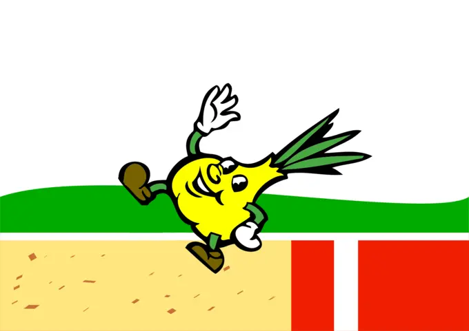 Sport vegetable character vector image