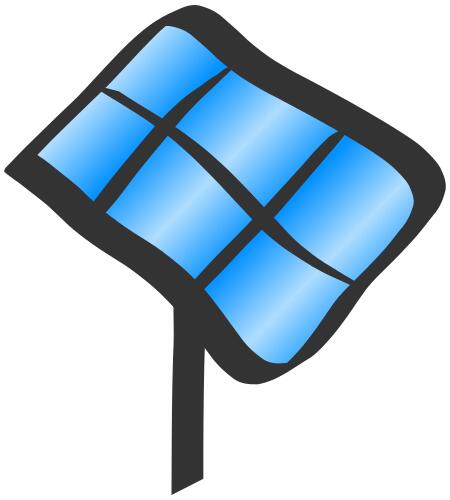 Solar panel vector image