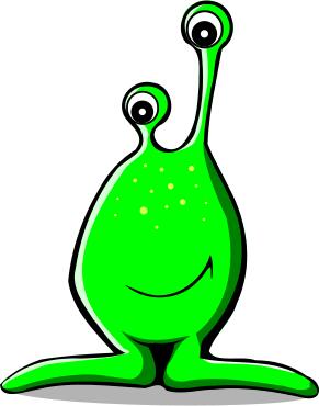 Comic monster vector drawing